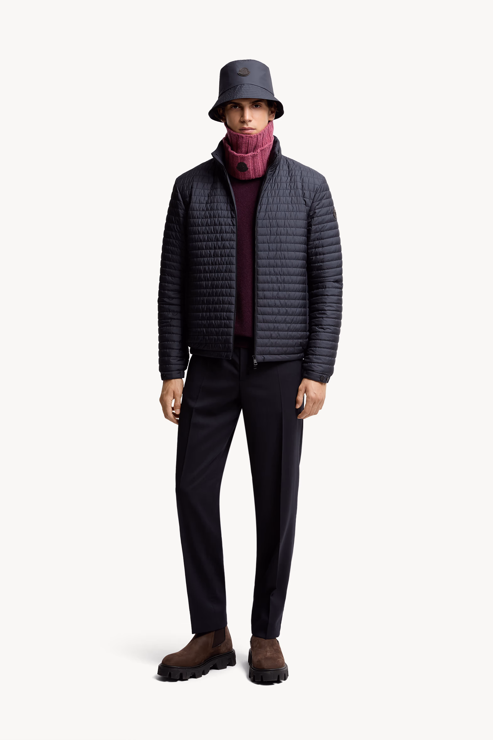 Myrrhe Short Down Jacket Men Blue Moncler 0